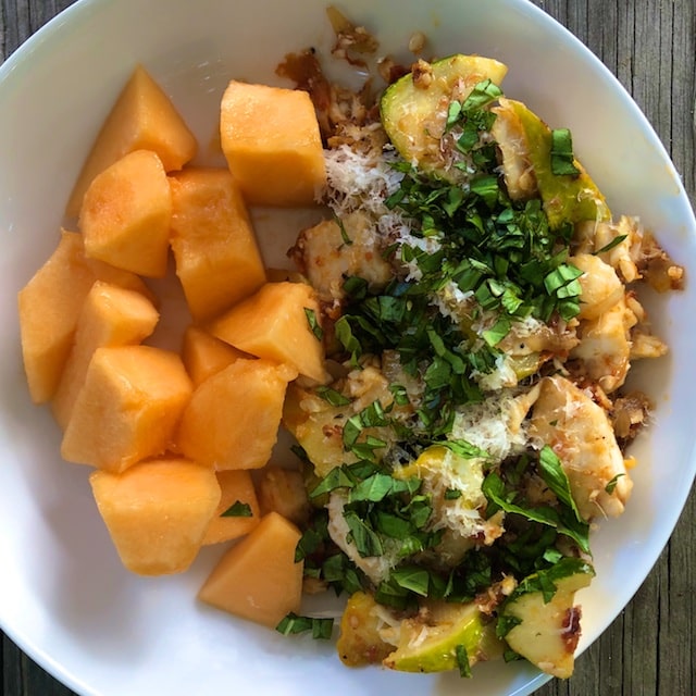 Patty Pan squash and Tilapia Stir Fry Recipe