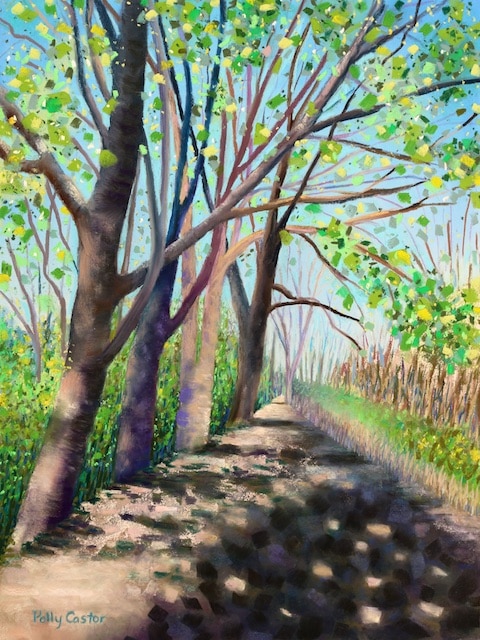 Spring Forward (pastel) by Polly Castor