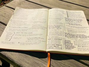 Recent Pages in my Bible Lesson Journal