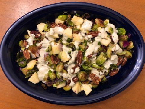 Brussels Sprout Salad with Hemp Heart Dressing Recipe