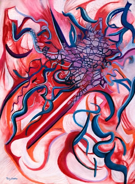 Spiritual Warfare painting by Polly Castor