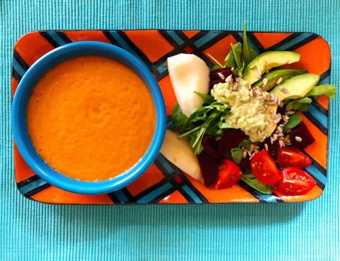 Vegan Roasted Vegetable Soup Recipe
