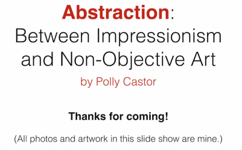Powerpoint explaining abstraction available for groups via zoom