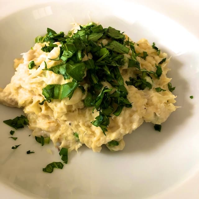 Spaghetti Squash with Tilapia and Cashew Alfredo Recipe