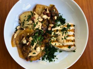 Pot-Roasted Celeriac (Celery Root) with Horseradish Sauce (Recipe)