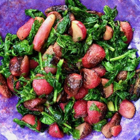 radish greens recipe