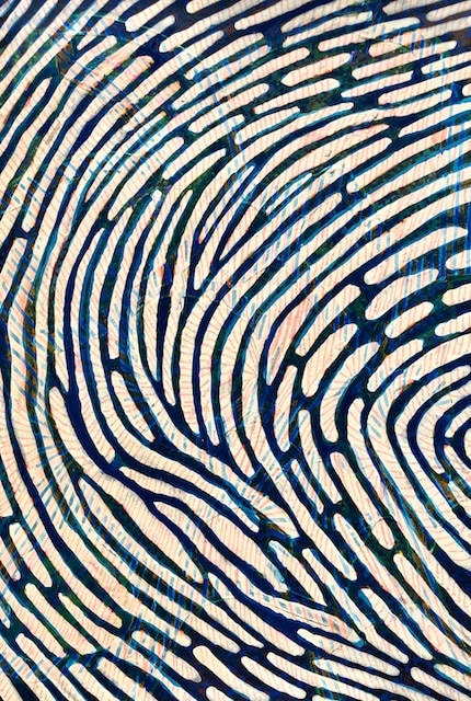 Each With a Unique Fingerprint, painting by Polly Castor