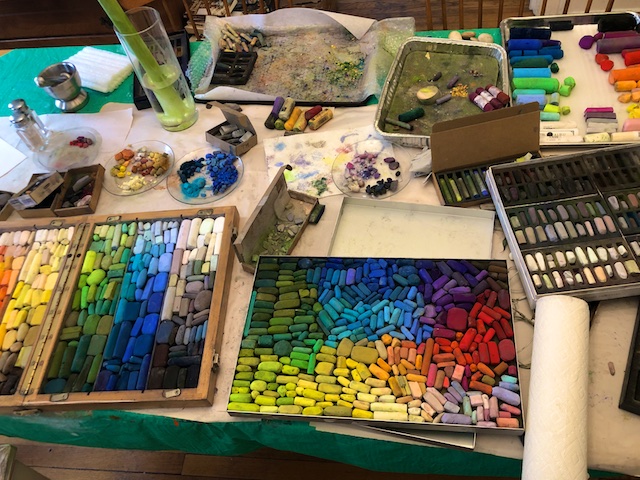 Cleaning, Sorting, Organizing, and Reconstituting Pastels