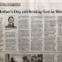 God as Mother, newspaper article by Polly Castor
