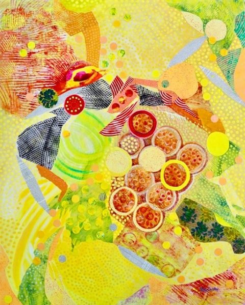 A Summer Picnic Collage by Polly Castor