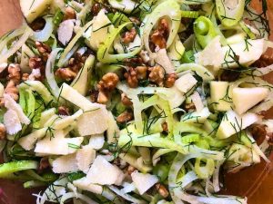 Fennel Apple Salad with Walnuts (Recipe)