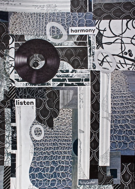 Listen: Harmony (collage) by Polly Castor