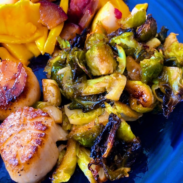Roasted Maple-Miso Brussels Sprouts Recipe