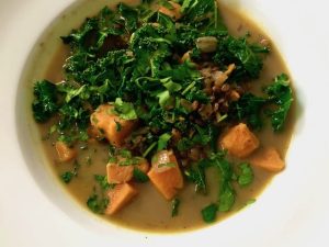 Gingery Sweet Potato Stew with Kale (Recipe)