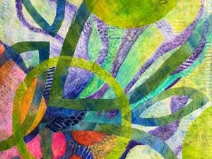 Spring Growth (New Abstract Mixed Media Collage)