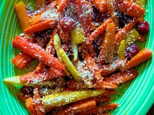 Roasted Carrots and Grapes with Dukkah (Recipe)