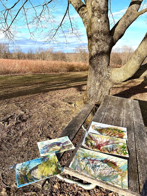 First plein air painting of the year