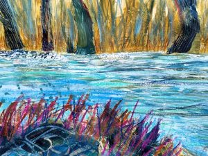 Five Mixed Media Plein Air Sketches of Water
