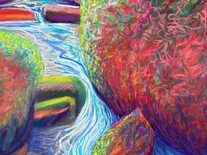 Flow Finds a Way (New Painting in Pastel)