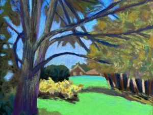 Two Plein Air Landscape Paintings Done on Retreat