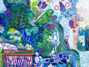 Abundant Life (New Large Monoprint Collage)