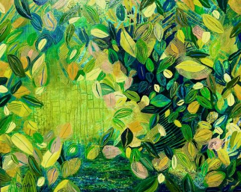 Secret Garden, Painting by Polly Castor