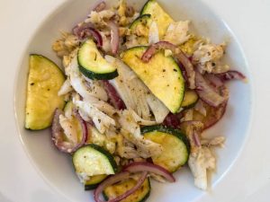 Flounder with Zucchini and Parmesan (Recipe)