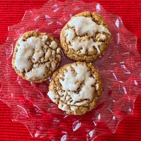 Iced Oatmeal Gingerbread Cookies recipe