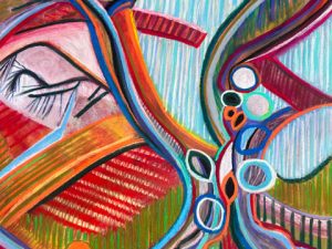 Soul of an Old Olive Tree (New Large Pastel Painting)