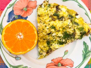 Asparagus and Feta Frittata with Za’atar (Recipe)
