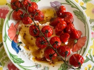 Roasted Cherry Tomatoes with Homemade Labneh (Recipe)