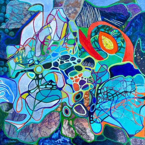 Collecting Good Thoughts,, painting by Polly Castor