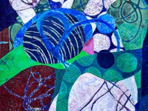 Two Recent Monoprint Collages in my Artist Journals