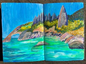 Pages in my Sardinia Sketchbook