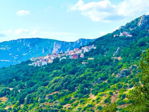 Staying in the mountainside town of Baunei in Sardinia