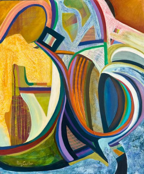 Watching You Grow (oil) by Polly Castor