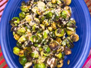 Brussels Sprouts with Black Garlic (Recipe)