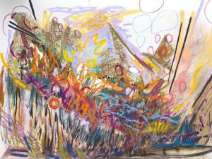 Three Large Mixed Media Studies in the Fall Landscape