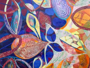 Leaf Litter on the Pond (New Collage)