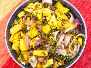 Herby Butternut Squash Medley with Lentils (Recipe)