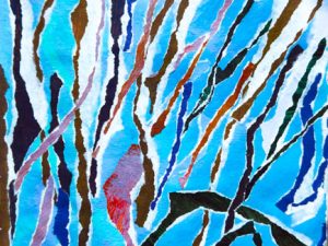 White-Edged Ripped Elements in Collage (Sketchbook Ideas #21)