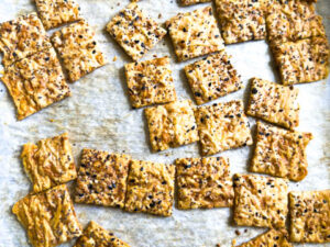 Sourdough Everything Crackers (Recipe)