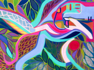 Almost Home (New Abstract Painting in Pastel)