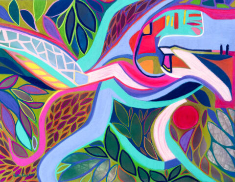 Almost Home, Painting by Polly Castor