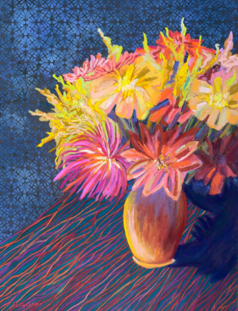 Still Life with Pattern (New Painting in Pastel)