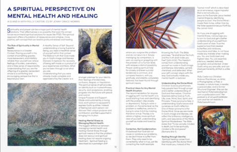 I was interviewed for this magazine about mental health