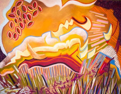 Road Trip, painting by Polly Castor