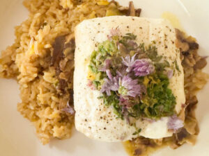 Halibut with Chives in Parchment (Recipe)