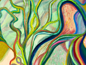 Celebrating Soil Life (New Abstract Painting in Oil)