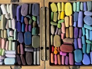 Rearranging my Plein Air Pastel Box